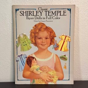 Dover Shirley Temple Paper Dolls Kids OS Multicolor Good Unused Vintage Style